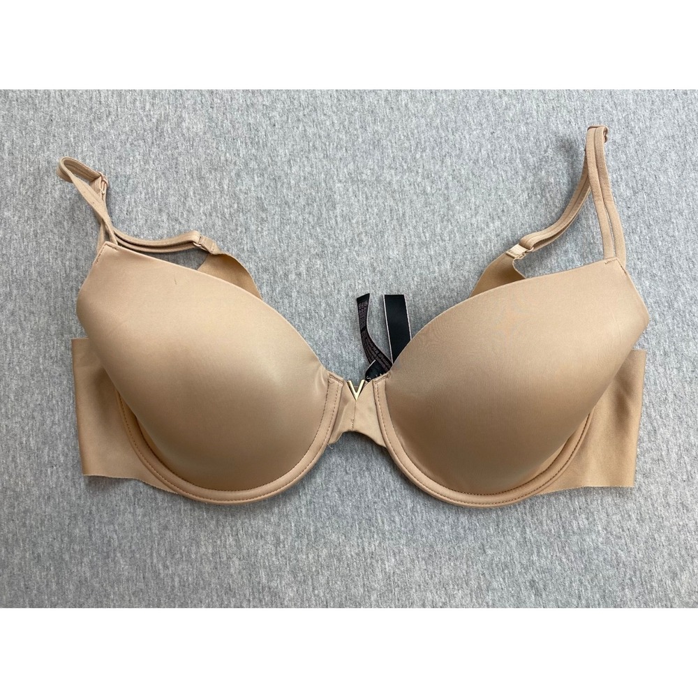 Victorias Secret Bra Womens 34C Beige Perfect Coverage‎ Lined Underwire